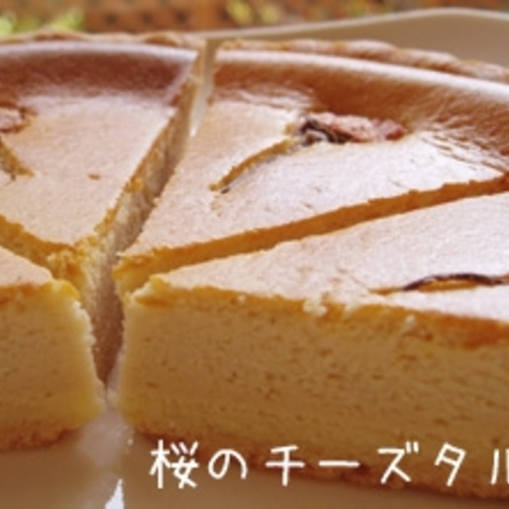 桜のチーズタルト レシピ 作り方 By White Camellia 楽天レシピ